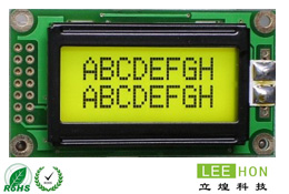 LH0802A点阵字符液晶模组模块文字×行：8*2-LCD0802A