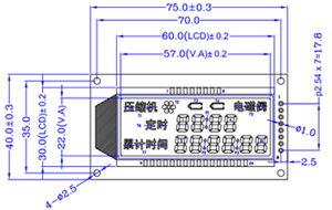 水阀控制器应用的断码液晶屏-LH033S