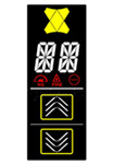 电梯液晶屏高端电梯用的断码液晶屏-电梯Va黑膜断码液晶屏